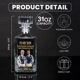 Cool Gift For Dad, Father's Day Gift - Personalized Father Whiskey Glass