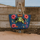 Turtle Lovers Gift, Sea Lovers Gift - Personalized Sea Lover Beach Bag
