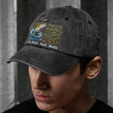 Reel Cool Dad - Personalized Fishing Washed Denim Cap