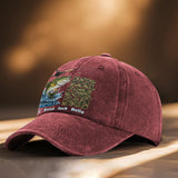 Reel Cool Dad - Personalized Fishing Washed Denim Cap