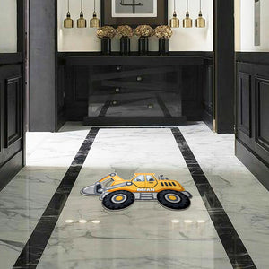 Super Contruction - Personalized Kid Shaped Doormat/ Rug