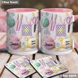 Love Crocheting - Personalized Crocheting Accent Mug & Coaster