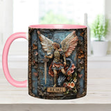 Mug chrétien personnalisé à l'effigie de l'archange Michel