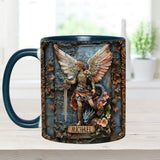 Mug chrétien personnalisé à l'effigie de l'archange Michel