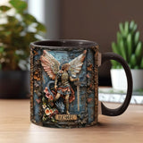 Mug chrétien personnalisé à l'effigie de l'archange Michel