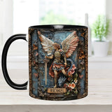Mug chrétien personnalisé à l'effigie de l'archange Michel