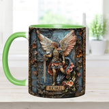 Mug chrétien personnalisé à l'effigie de l'archange Michel