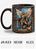 Mug chrétien personnalisé à l'effigie de l'archange Michel
