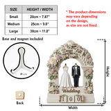 Wedding Countdown - Personalized Couple Interchangeable Plaque