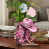 Cowgirl Boots - Personalized Cowgirl Custom Shape Acrylic Flower Vase