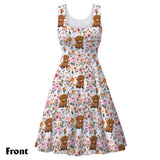 Just A Girl Who Loves Highland Cows - Personalized Highland Cow Sleeveless Dress