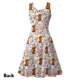 Just A Girl Who Loves Highland Cows - Personalized Highland Cow Sleeveless Dress