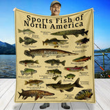 Fish Of America - Personalized Fishing Blanket