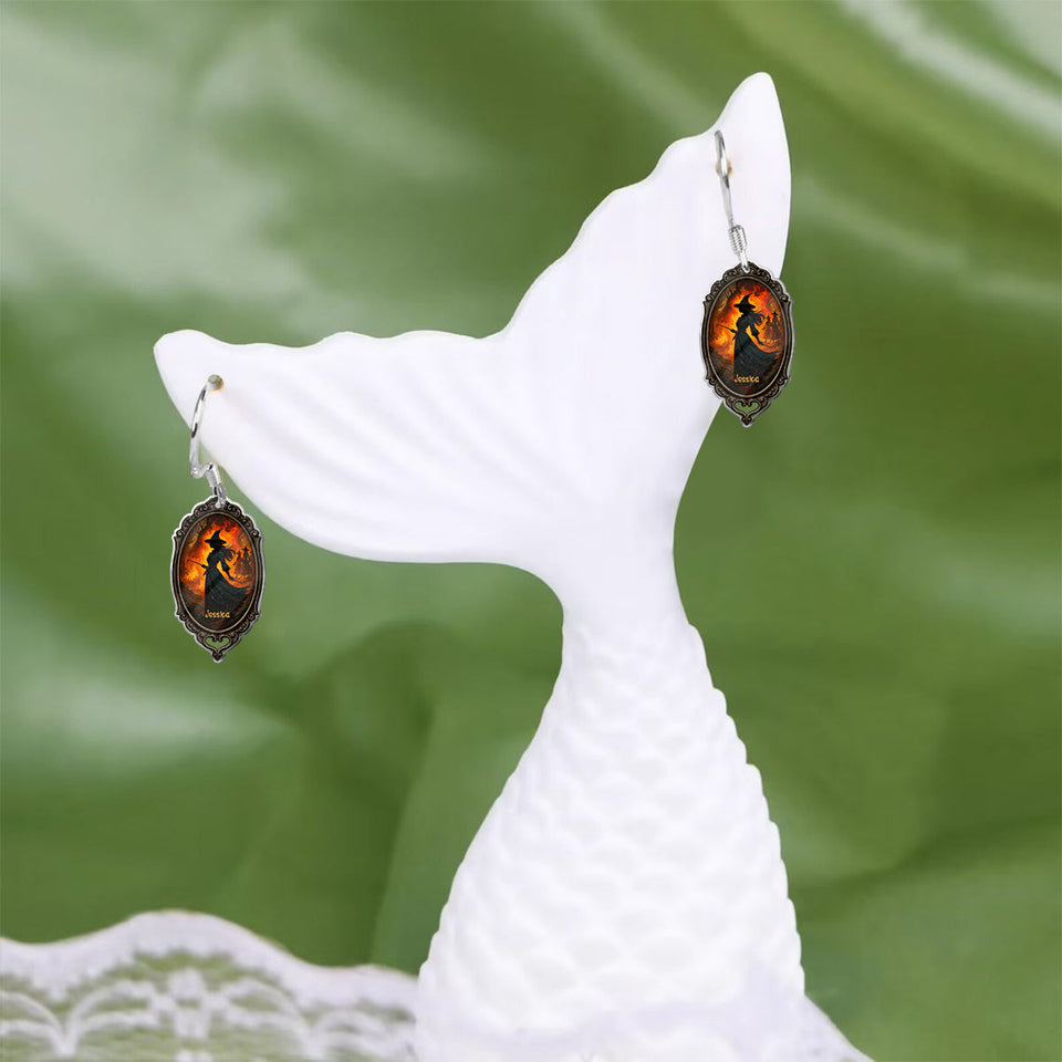 Beautiful Witch - Personalized Witch Earrings