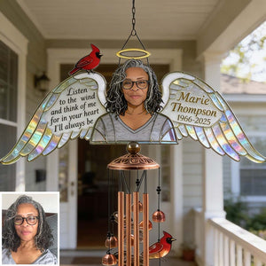 In Loving Memory - Personalized Memorial Wind Chime With Charms