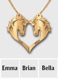 You And Me We Got This - Personalized Horse Matching Pendant Necklace