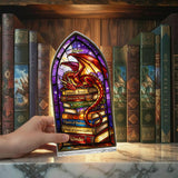 Fantasy Dragon - Personalized Book Candle Holder Sign