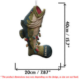 Love Fishing - Personalized Fishing Shaped Christmas Stocking