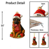 Christmas Dog - Personalized French Bulldog Dog Custom Shaped Ornament
