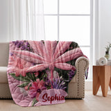 Pink Stoner Chick - Personalized Weed Blanket
