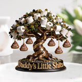 Daddy's Little Sh*ts - Personalized Father Custom Shaped Acrylic Plaque