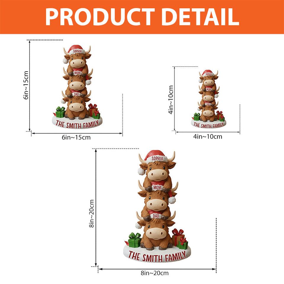 Merry Christmas - Personalized Family Custom Shaped Acrylic Plaque