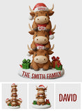 Merry Christmas - Personalized Family Custom Shaped Acrylic Plaque