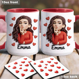 Custom From Any Photo Perfect Gift For Couple - Personalized Couple Accent Mug & Coaster