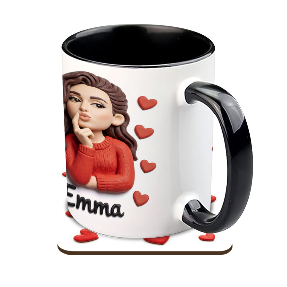 Custom From Any Photo Perfect Gift For Couple - Personalized Couple Accent Mug & Coaster
