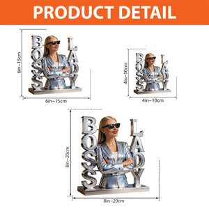 Boss Lady Or Custom Title - Personalized Colleague Custom Shaped Acrylic Plaque