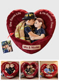 You & Me We Got This - Personalized Nurse Faux Fur Shaped Pillow