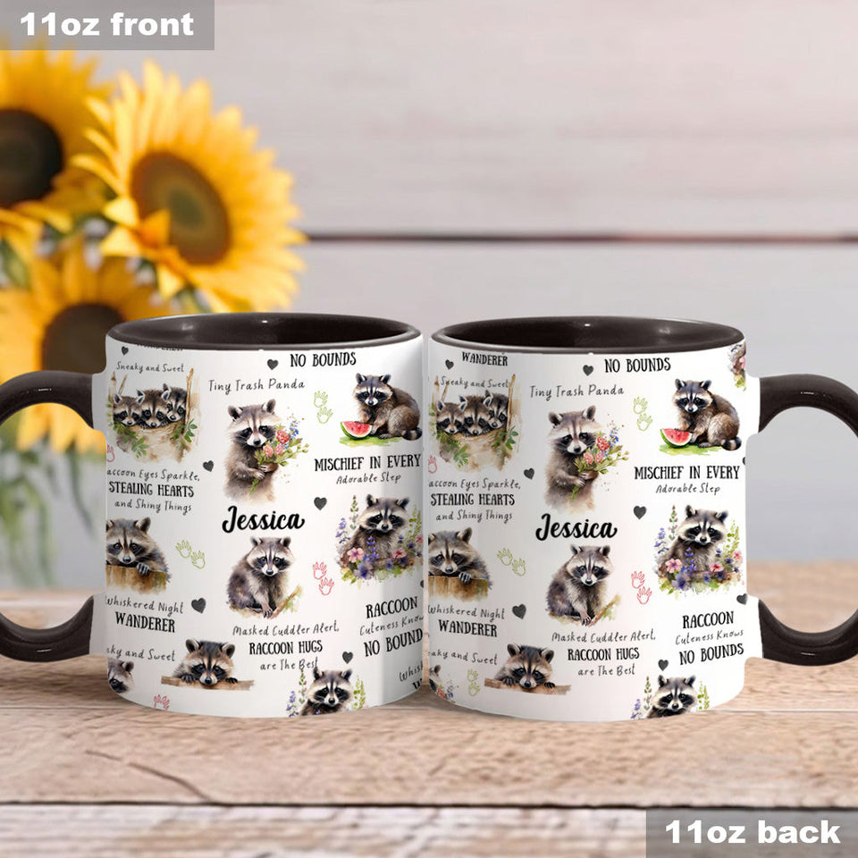 Little Bandit Paws - Personalized Raccoon Accent Mug