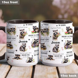 Little Bandit Paws - Personalized Raccoon Accent Mug