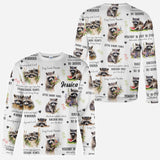 Little Pandit Paws - Personalized Raccoon All Over Shirt