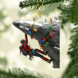Holiday Climbing - Personalized Rock Climbing Ornament