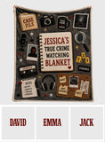True Crime Watching Blanket - Personalized True Crime Blanket