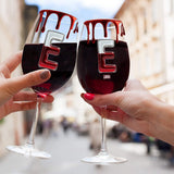 Initial Personalize For Wine Lovers - Personalized Wine Wine Glass With Long Stem
