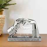 Anniversary Engaged Married Gift - Personalized Couple Custom Shaped Acrylic Plaque