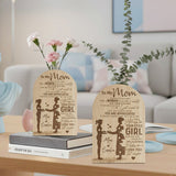 To My Mom - Perfect Gift For Mom - Personalized Family Custom Shape Acrylic Flower Vase