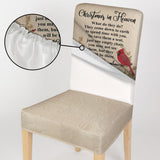 Christmas In Heaven - Personalized Memorial Chair Cover Set