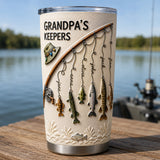 Grandpa's Keepers Fishing - Personalized Fishing Tumbler