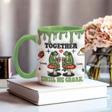 Together Until We Croak - Personalized Frog Accent Mug