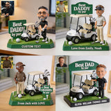 Best Dad By Par, Best Grandpa By Par - Personalized Golf Custom Shaped Acrylic Plaque