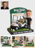 Best Dad By Par, Best Grandpa By Par - Personalized Golf Custom Shaped Acrylic Plaque