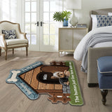 Welcome To My Home - Personalized Dog Non-Slip Tufted Rug