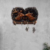 You & Me - Personalized Hunting Custom Shaped Key Rack