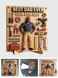 Dad Fixer Of All Things - Personalized Father 2 Layered Wood Sign / Wood Plaque