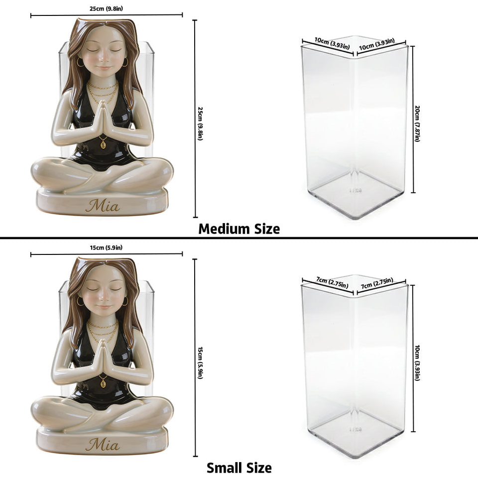 Custom Any Photo - Personalized Yoga Acrylic Pot