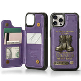 Proud Veteran - Personalized Veteran Wallet Phone Case