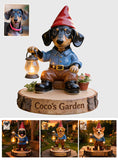 Garden Guardian - Personalized Dog Solar Acrylic Light